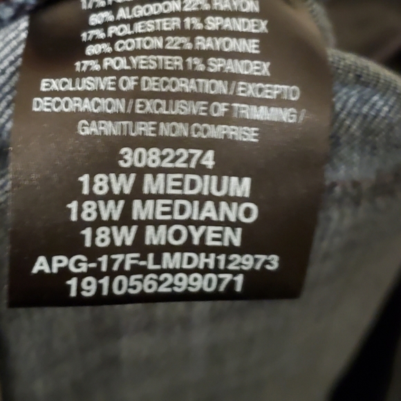 Lee dream midrise fit skinny leg 18W - Picture 3 of 3